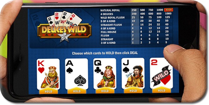 Smartphone video poker games